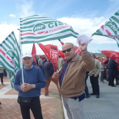 I Sindacati dei pensionati protestano in Regione