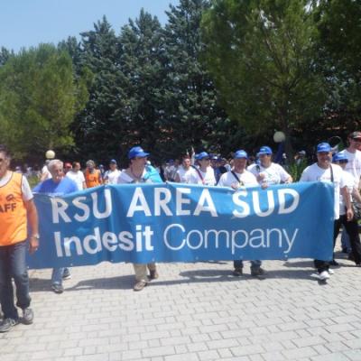 Foto Manifestazione Fabriano, venerdì 12 luglio 2013 - Indesit