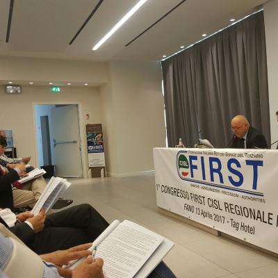 Giovanni Gianuario, rieletto alla guida della First Cisl Marche