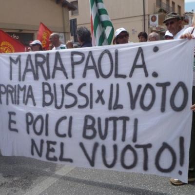 Foto Manifestazione Fabriano, venerdì 12 luglio 2013 - Indesit