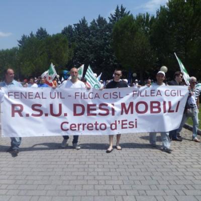 Foto Manifestazione Fabriano, venerdì 12 luglio 2013 - Indesit