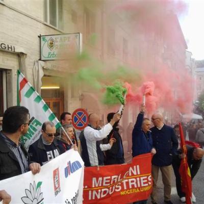 Lavoratori J.P.Industries tornano a marciare su Ancona in occasione della seconda udienza in Corte di Appello