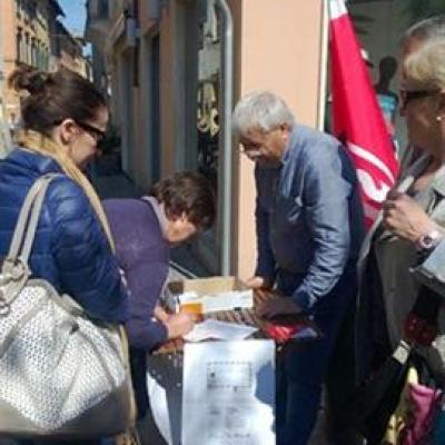 Presidio a Fano per la campagna #NonstiamoSereni