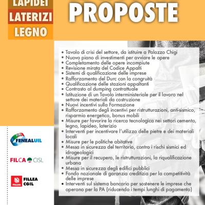 15 marzo: sciopero generale di tutti i settori dell'edilizia. Rilanciare il settore per rilanciare il Paese