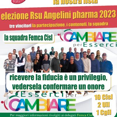 Successo della FEMCA CISL alle elezioni Rsu in Angelini Pharma Ancona