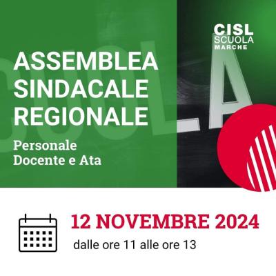 Ivana Barbacci all’assemblea sindacale regionale della CISL Scuola Marche