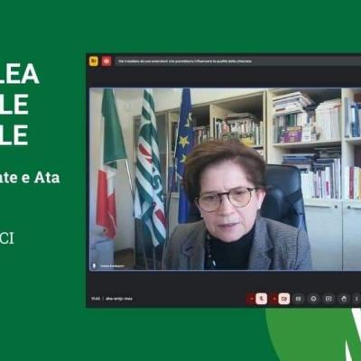 Ivana Barbacci all’assemblea sindacale regionale della CISL Scuola Marche