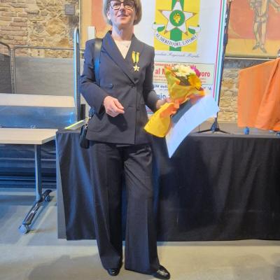 Silvia Rocchetti, dipendete CISL Marche,  insignita della "Stella al Merito del Lavoro"