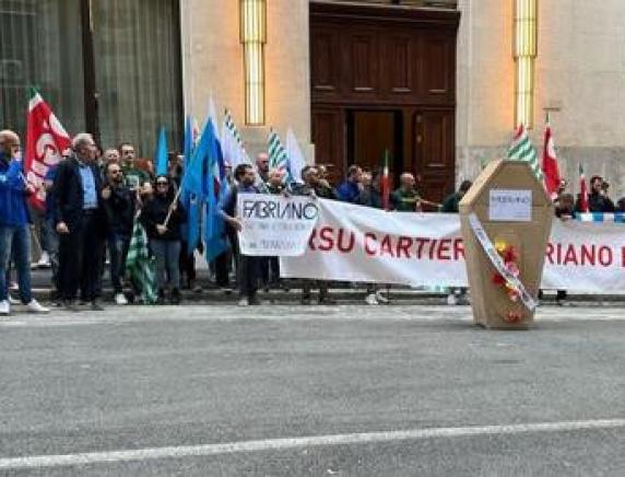 Crisi Fedrigoni :  presidio e incontro al MIMIT  per salvare l'occupazione a Fabriano