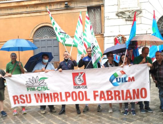 Gruppo Whirlpool Italia, 17 luglio sciopero di 8 ore. Manifestazione e presidio ad Ancona