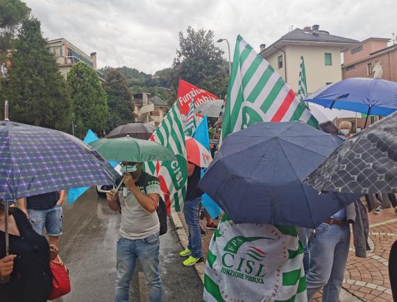 Sanità privata: presidio ad Ascoli Piceno per il rinnovo del contratto