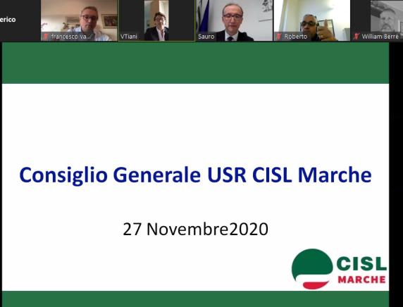 Covid, lavoro e welfare al centro del Consiglio Generale Cisl Marche