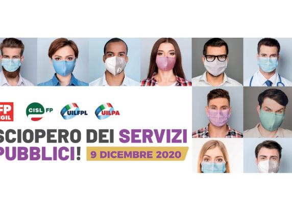9 dicembre 2020 Sciopero dei servizi pubblici: manifestazione regionale ad Ancona