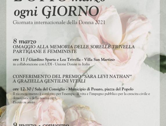 L'8 Marzo ogni giorno: tre iniziative a Pesaro per la Giornata internazionale della Donna