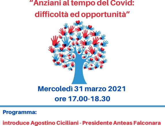 "Anziani al tempo del covid: difficoltà e opportunità": webinar di Anteas Falconara - Chiaravalle