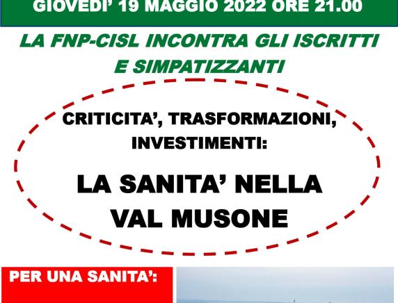"Criticità, trasformazioni, investimenti. La sanità nella Val Musone" Incontro promosso dalla Fnp Cisl Ancona
