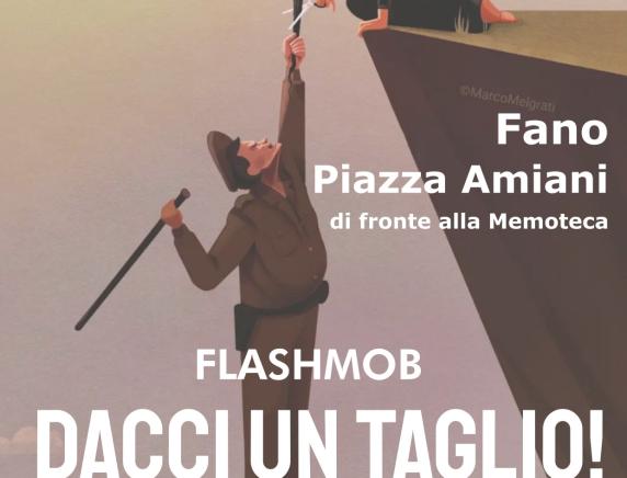 Dacci un Taglio Flash mob a Fano in solidarietà alle donne iraniane