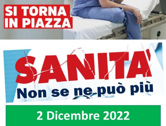 Sanità non se ne può più manifestazione regionale  ad Ancona