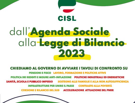 Dall’Agenda sociale alla Legge di Bilancio 2023