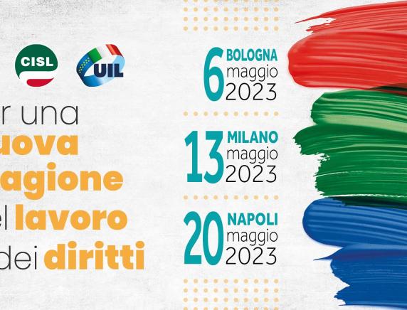 Lavoro. CGIL CISL UIL: “Due mesi di mobilitazione nei luoghi di lavoro e nei territori. A maggio tre manifestazioni interregionali a sostegno della piattaforma unitaria”