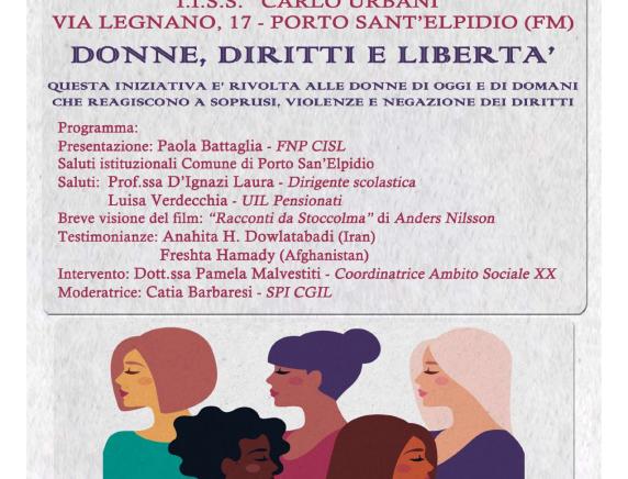 SPI-CGIL FNP-CISL UILP-UIL :“Donne, Diritti e Libertà” a Fermo