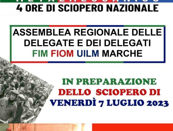 Assemblea regionale delle delegate e dei delegati Fim-Fiom-Uilm Marche