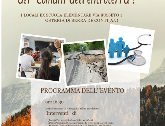 "Quali servizi per i cittadini dei comuni dell'entroterra?" Incontro  ed inaugurazione recapito CISL a  Serra dei Conti (AN)