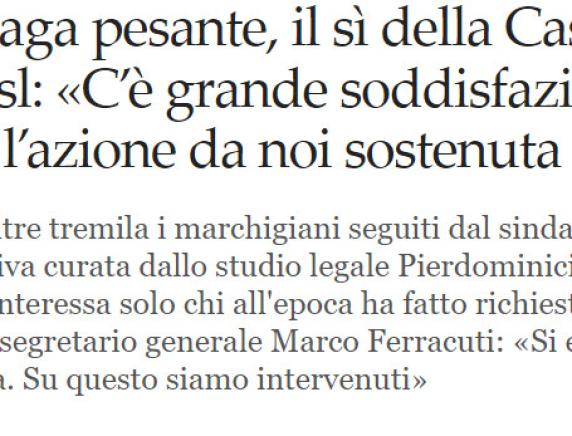 Busta paga pesante, si della Cassazione. Cronache intervista  il Segretario generale Marco Ferracuti