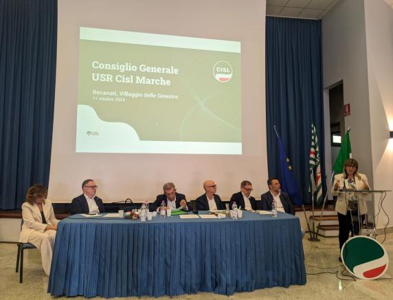 Consiglio Generale Fumarola: “Lavoro, serve contratto sociale tra istituzioni, imprese e sindacati per affrontare con equità il tema della crescita” Bartolucci e Soleggiati eletti in segreteria regionale