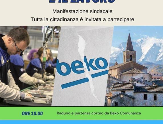 "Il Futuro del Territorio è il Lavoro " Manifestazione unitaria a Comunanza