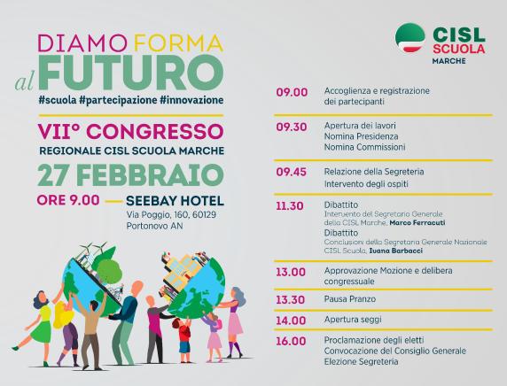 VII Congresso Regionale CISL Scuola Marche: “Diamo forma al futuro #scuola #partecipaione #innovazione”