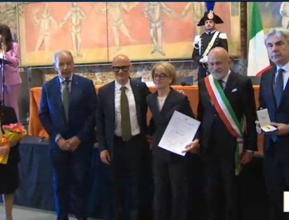 Silvia Rocchetti, dipendete CISL Marche,  insignita della "Stella al Merito del Lavoro"