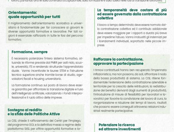 Volantone CISL Referendum sul Lavoro