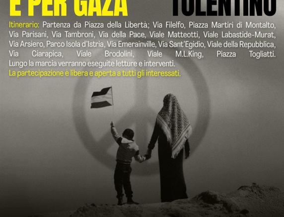 Marcia per la Pace e per Gaza a Tolentino