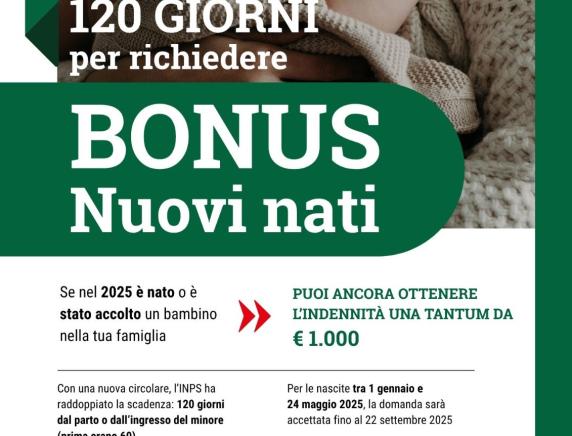 Bonus nuovi nati 2025: ampliati i termini per la presentazione delle domande