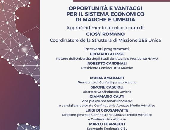 Opportunità e vantaggi per il sistema economico di Marche e Umbria
