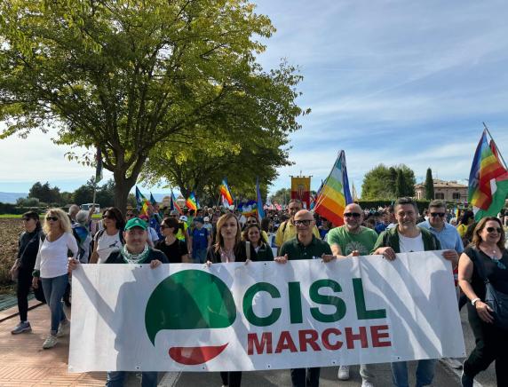 CISL Marche alla Marcia Perugia–Assisi per la Pace e la Fraternità