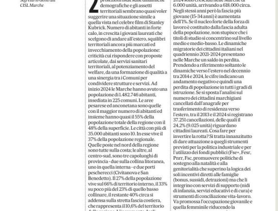 "2050: Odissea nelle Marche C'è bisogno della svolta ora"