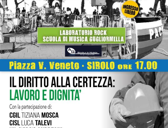 A Sirolo il Primo Maggio tra musica e lavoro: concerto e confronto su dignità e diritti