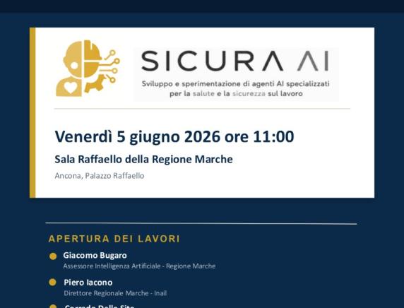 Intelligenza artificiale al servizio della sicurezza sul lavoro: ad Ancona la presentazione del progetto SICURA AI dell'Università di Macerata e di INAIL