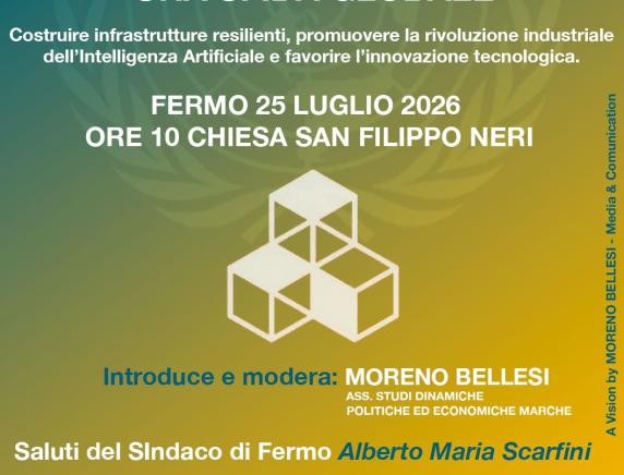 Agenda 2030, a Fermo il Segretario generale della CISL Marche Ferracuti per il confronto sul Goal 9