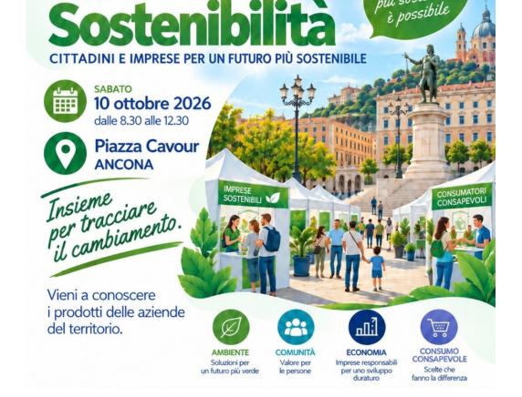 Il Villaggio della Sostenibilità arriva in piazza Cavour ad Ancona