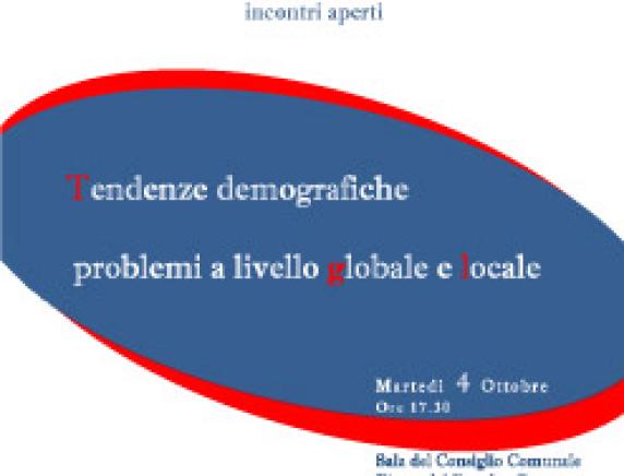 Convegno: "Tendenze demografiche: problemi a livello globale e locale "