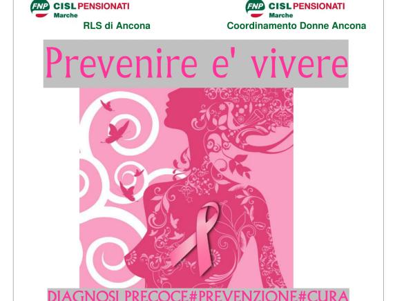 Prevenire è vivere: incontro sulla diagnosi precoce del tumore al seno