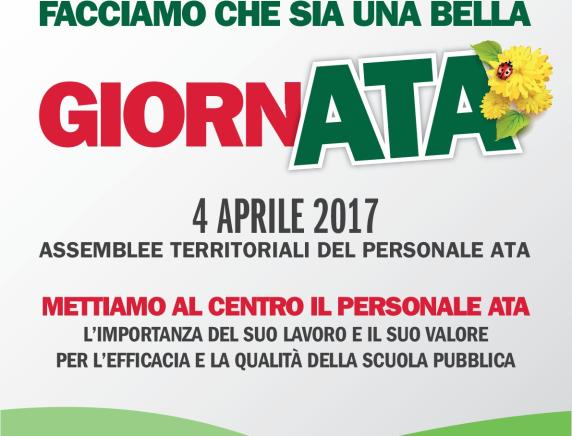 4 Aprile 2017 GiornATA Nazionale del personale ATA Cisl Scuola