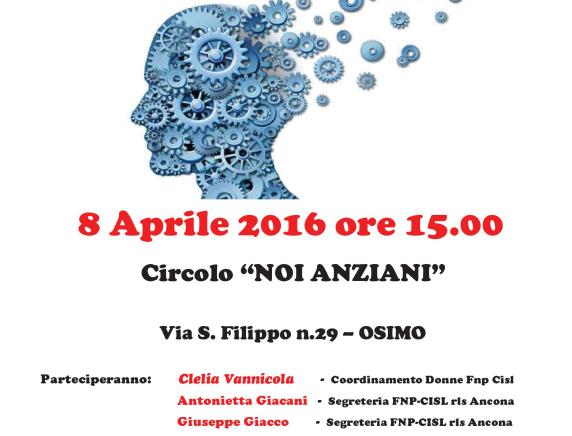 Conoscere l'Alzheimer, incontro ad Osimo