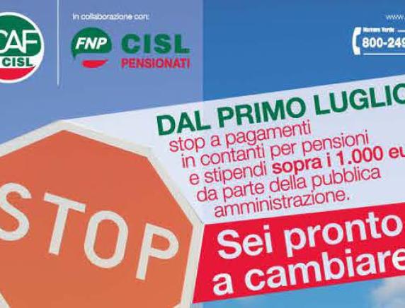 Pensioni e stipendi sopra i 1000 euro in contanti. Sei pronto a cambiare?