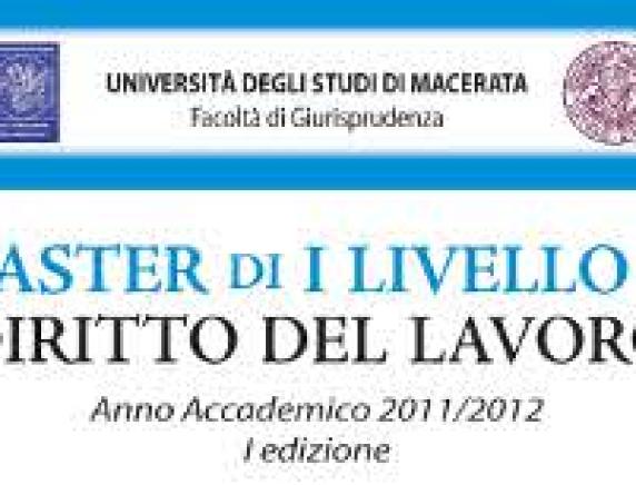 Master di I Livello in diritto del Lavoro