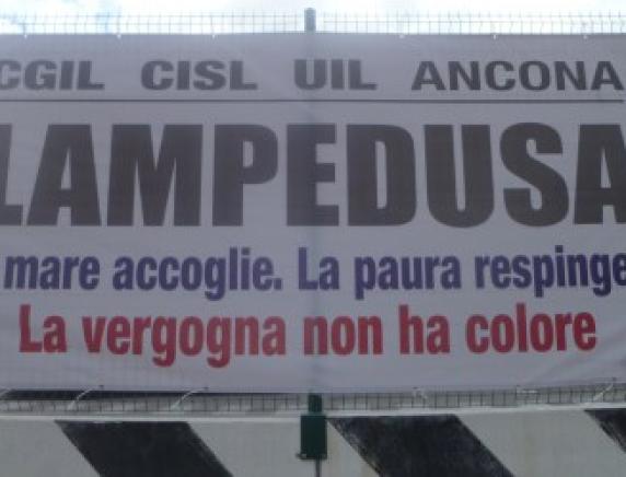 Fermiamo le stragi nel Mediterraneo. I presìdi organizzati da Cgil, Cisl e Uil Marche