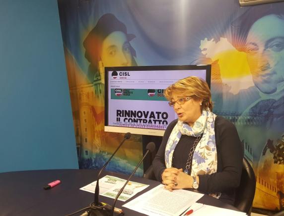 Anna Bartolini, Cisl Scuola Marche, ospite a Buonasera Marche